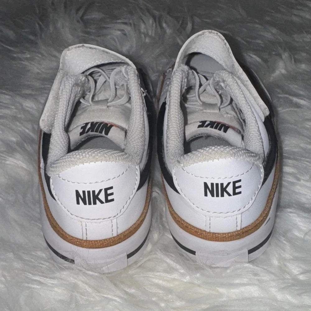 Nike Kids White and Tan Sneakers